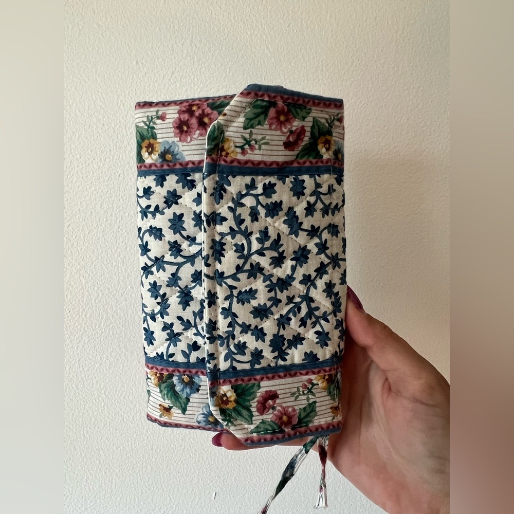 Vintage Quilted Floral Wallet